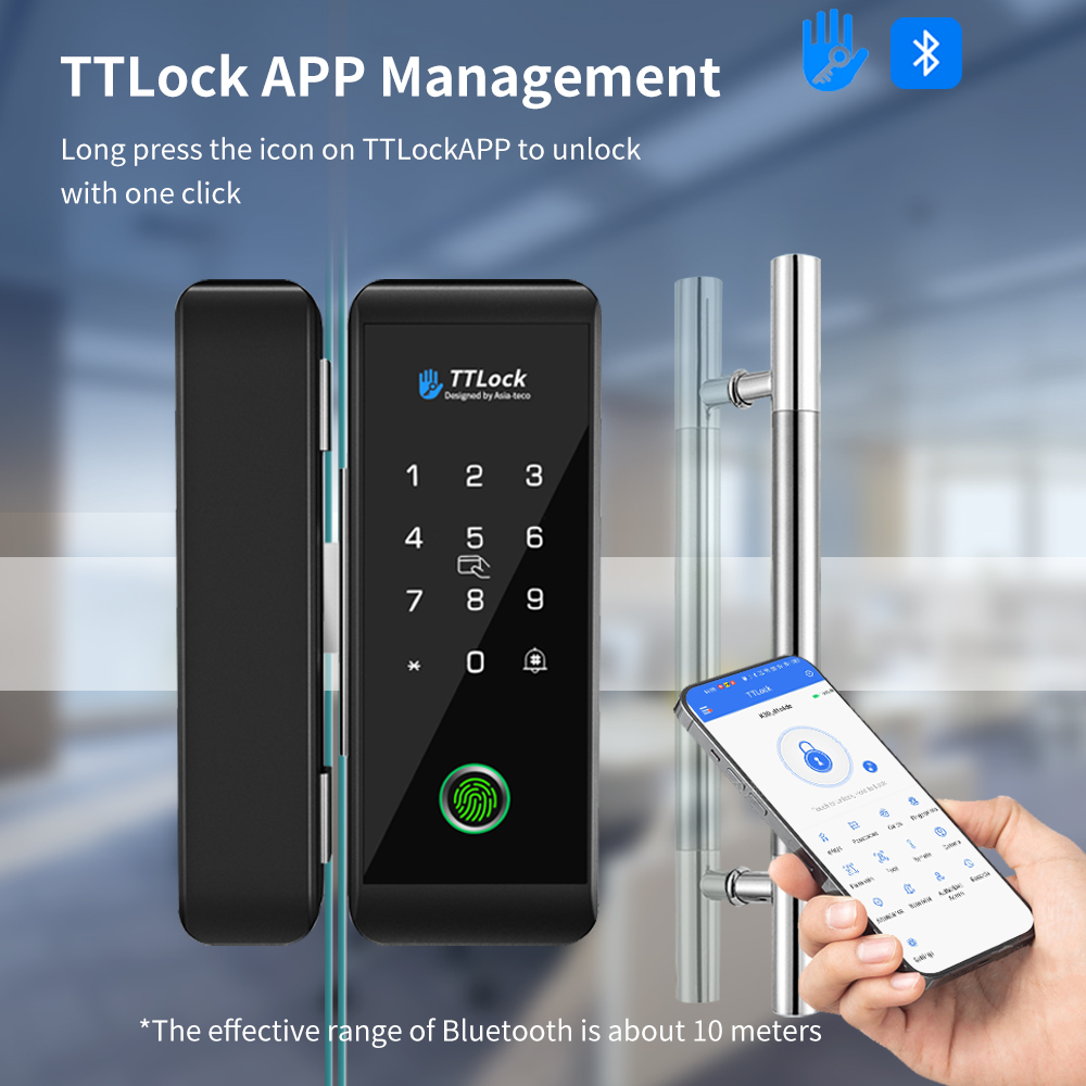 Ttlock fechadura de vidro inte - Glass Door Hinge avaliação e preço