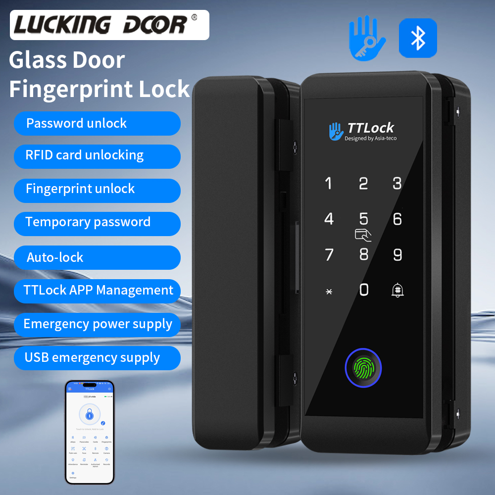 Ttlock fechadura de vidro inte - Glass Door Hinge avaliação e preço